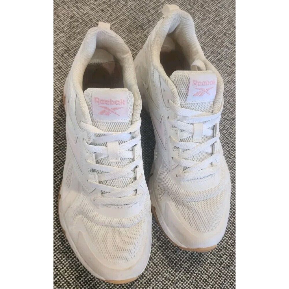 Reebok Zig Dynamica‎ Women's Athletic Running Shoes White/Pink Sz 7.5